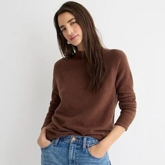 J Crew Rollneck brown sweater in Supersoft yarn BD613 size XXS - Picture 1 of 7